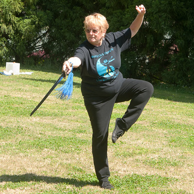 Jan showing a sword form