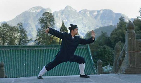 Master Chen, Master Yun Xiang Tseng  at Purple Cloud Temple in the Wudang Mountains of China